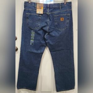 NWT men's Carhartt loose fit straight leg medium wash blue jeans size 40…